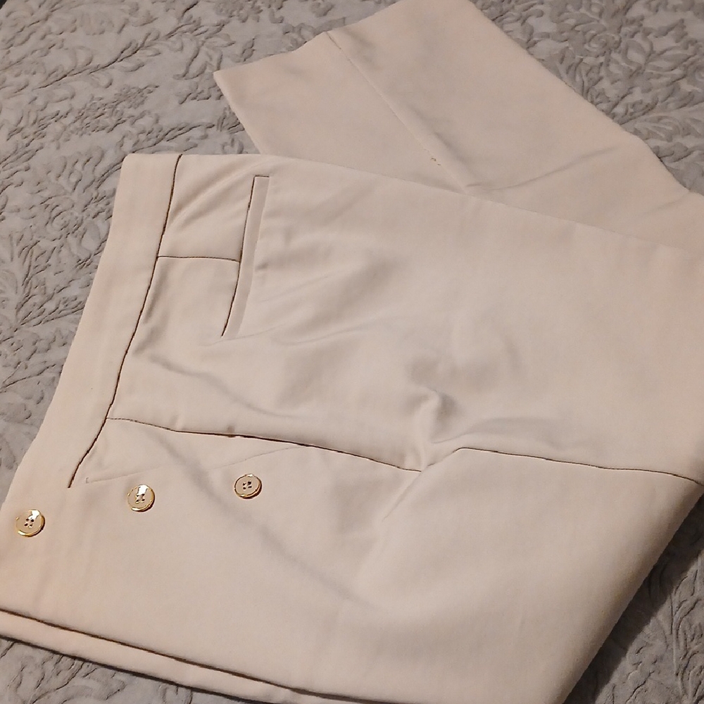 Women's Rafaella Cream slacks